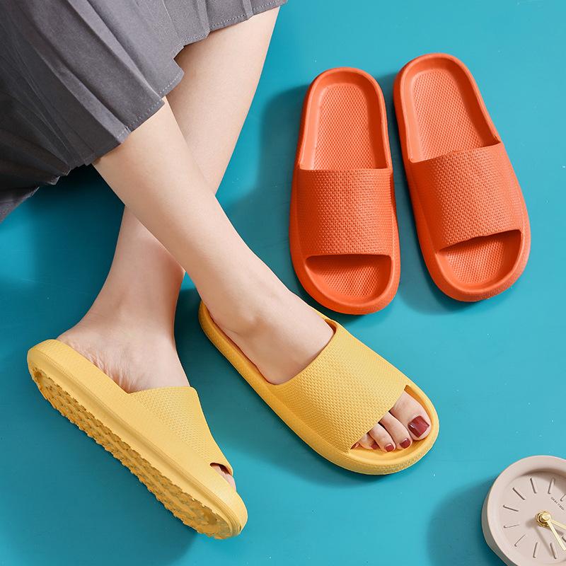 Slippers Women's Summer Indoor Home Household Bathroom Bath Non-slip Couple Thick Bottom Cool Slippers Men