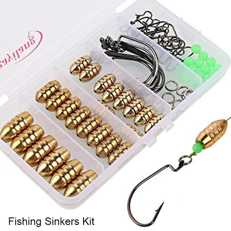 fishing hooks and sinkers