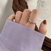 Women's Adjustable S925 Sterling Silver Retro Minimalist Open Ring