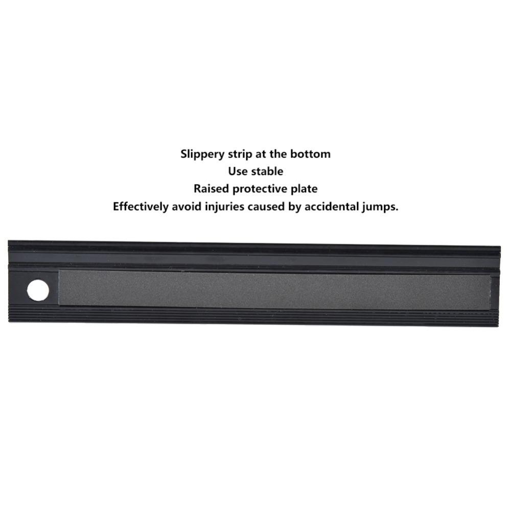 Aluminum Alloy Safety Ruler with Guard 30cm Drafting Ruler  for Crafts and Office Use