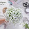 Künstliches Schleierkraut Gypsophila Blumen Sträuße PU Kunstblume für Hochzeitsfeier Kranz Blumengesteck Heimdekoration