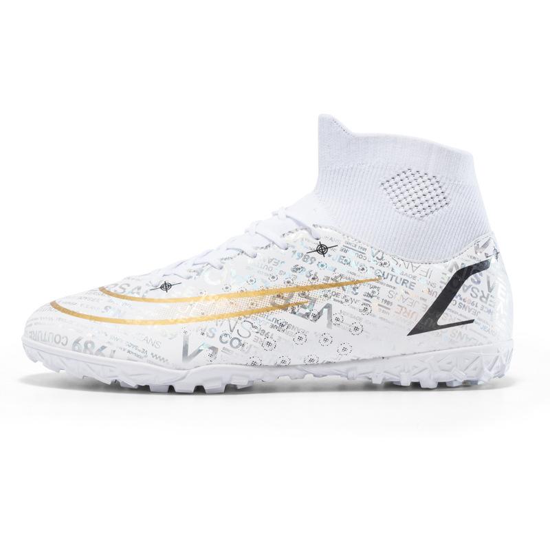 New football shoes, men's high-top AG long nails and broken nails, artificial grass training shoes for young middle school students