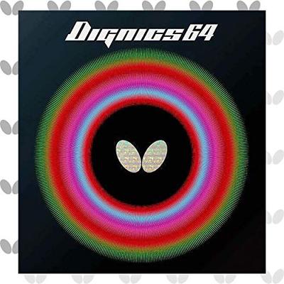 Guma na stolný tenis Butterfly Dignics 64, Obrátená mäkká, Vysoké napätie, Čierna, Extra hrubá, 06060