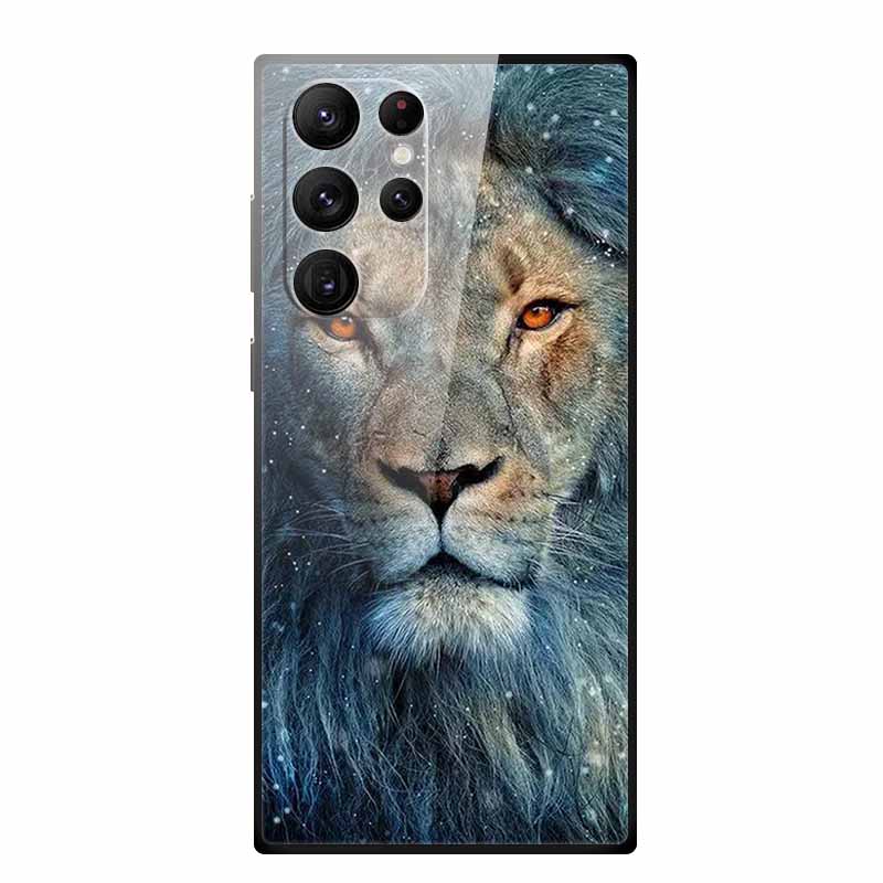 Gehärtetes Glas Case Für Samsung Galaxy S25 Ultra Case S 25 Ultra Hartes Rückseiten Cover Weicher Stoßfänger Für Samsung S23 S22 S24 Ultra Case