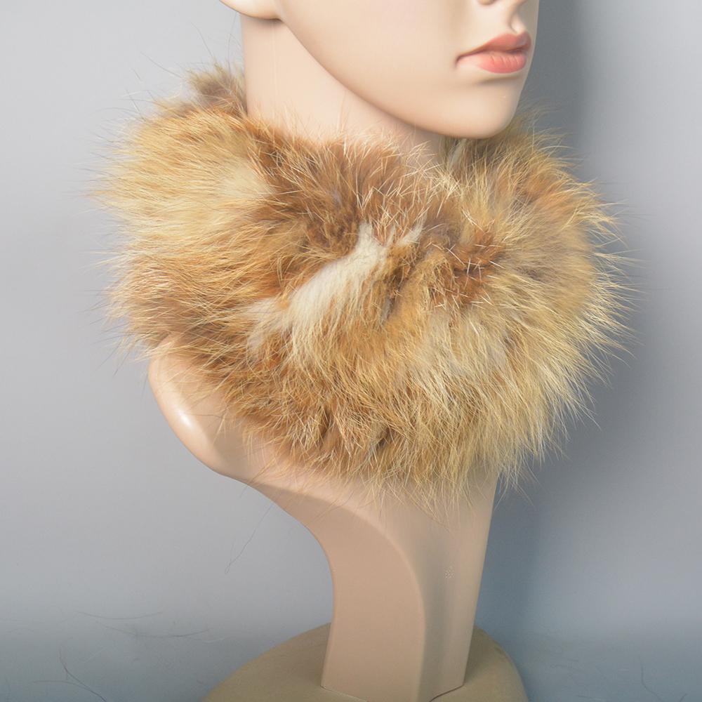 Real Fox Fur Scarf Fur Headband Women Winter Ring Fox Fur Scarves Luxury Neck Warmer Good Elastic 100% Natural Fur Mufflers