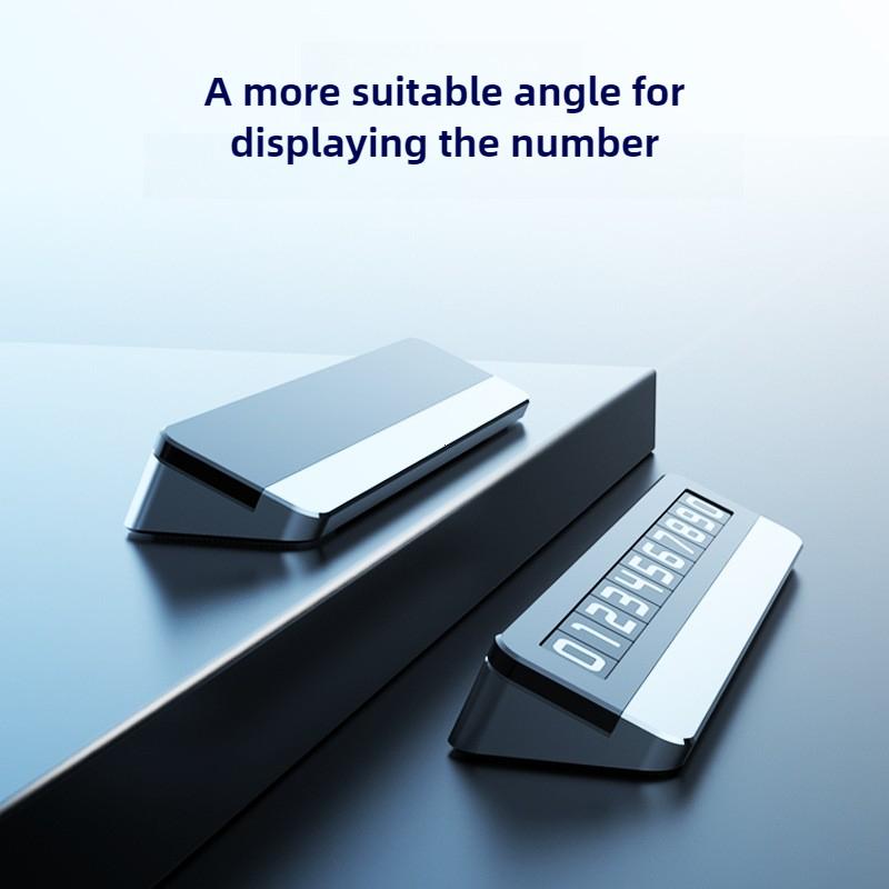 Nálepka se stylem auta Dočasná parkovací karta Kovová telefonní poznávací značka Světelná značka dočasného parkování Pohybující se poznávací značka auta