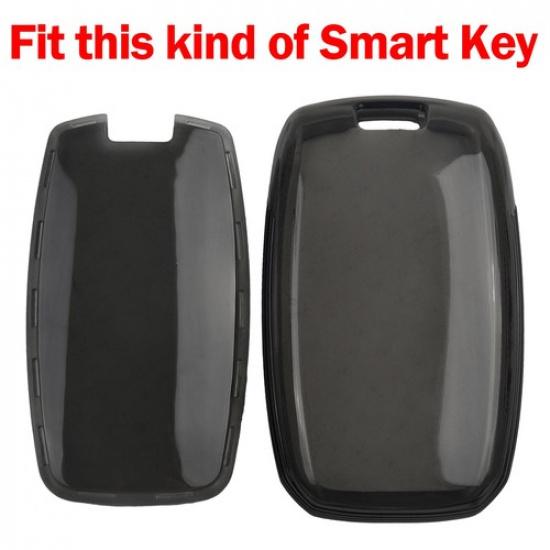 Slim Key Holder for Kia Sportage Optima Sorento Soul Transparent Black