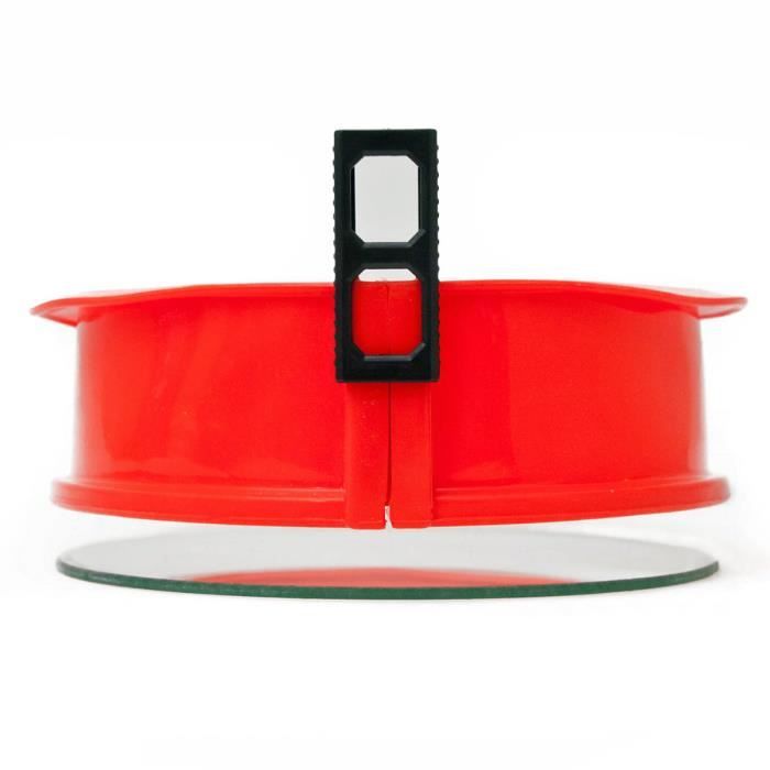 Pekáč - silikonový pant 23 cm - nepřilnavý - sklo - červený