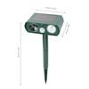 Tuinbeschermer, ultrasone dierenverjager met bewegingsdetectie, knipperende LED-lampen op zonne-energie, constructie