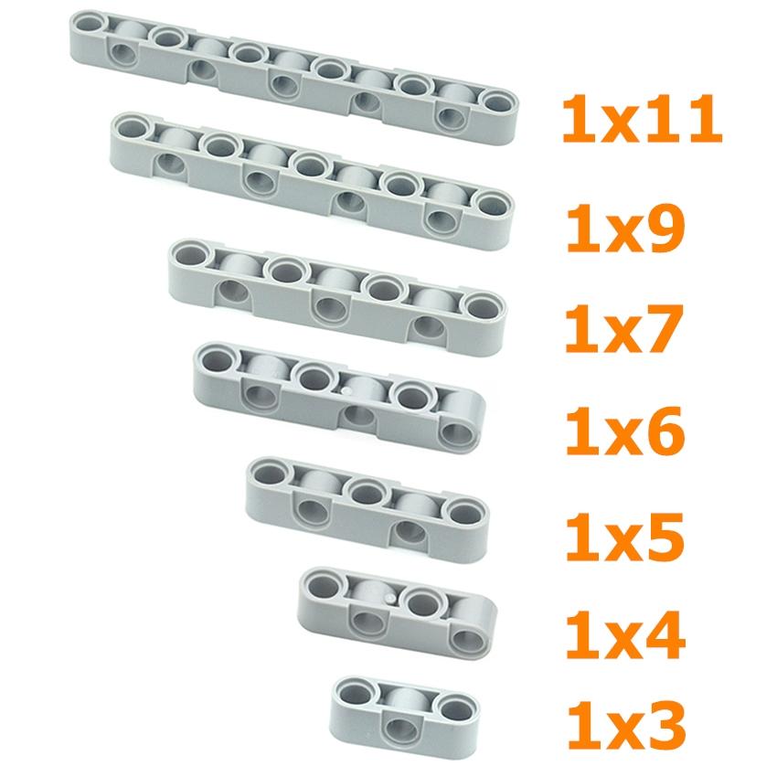 Mattoncini MOC Tecnici Braccio di Sollevamento Trave Foro Spesso Figure 1x3 1x4 1x5 1x6 1x7 1x9 1x11 Sostituzione Parti Compatibile Tutte le Marche