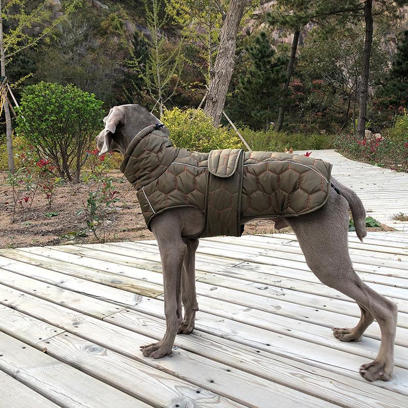 

Зимняя куртка для собаки, светоотражающий комбинезон, теплое пальто с флисовой подкладкой для маленьких и средних собак, питомец, уиппет, грейхаунд, зимняя теплая одежда S