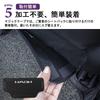 SAWAKAKI Toyota Noah 80 Series 90 Series Exclusive Kick Guard Seat Back Leather Mat Seat Back Protector Interior Stain Prevention Logo Included