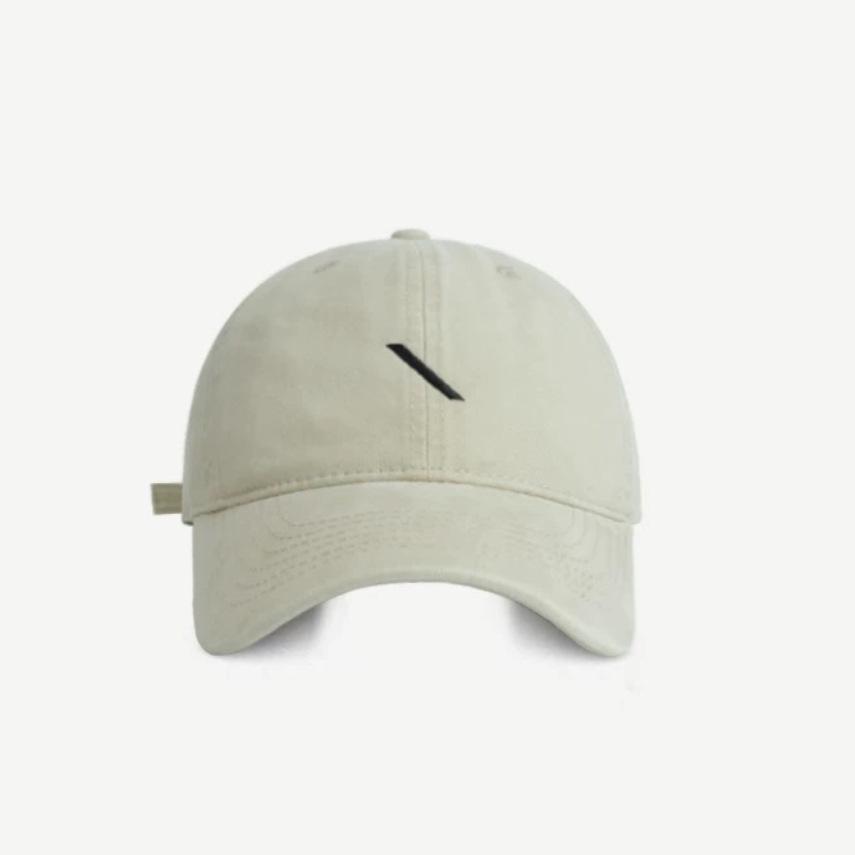 New Versatile Korean style Simple Embroidered Baseball Cap for Women  Wide brimmed Couple Baseball Caps for Men