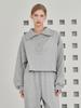 NOUVE Collar Zip Up T-Shirts Set Up - M. Gray