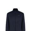 Emporio Armani EA7 Solid Color Zip Collar Long Sleeve Elastic Cuff Pants Casual Sports Suit Men suit Dark-Blue 7M000237-AF12449-UB102