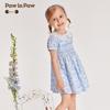 PawinPaw Cartoon Bear Girls' Summer Woven Dress