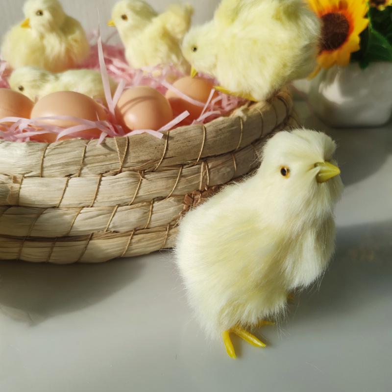 Chirping Yellow Chick Plush Toy