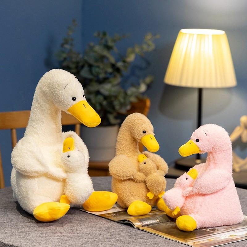 Mother And Duck Duckling Plush Toy Stuffed Animal Cartoon Doll Gift Decor Home