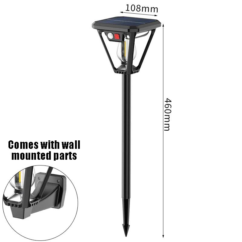 

1/2/4 Pcs Outdoor Motion Sensor Lighting Solar LED Light Dual Purpose Lawn Lamp Wall Lights Waterproof Garden Courtyard Porch 1 Pcs