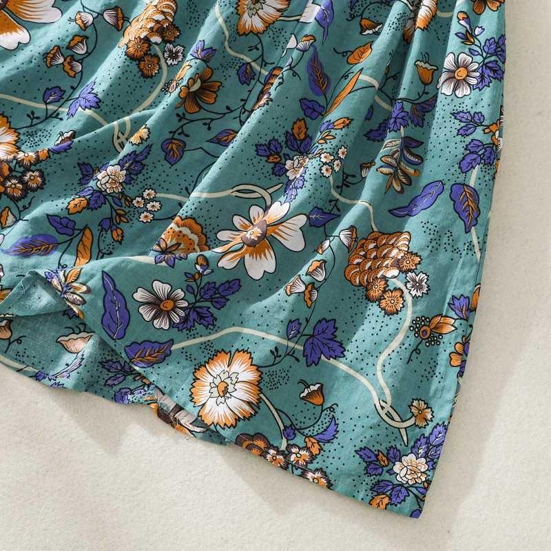 Damen lockeres kurzärmeliges Kleid, Sommerkleid zum Bedecken des Bauches, figurbetont, neue koreanische Version eines dünnen A-Linien-Rocks