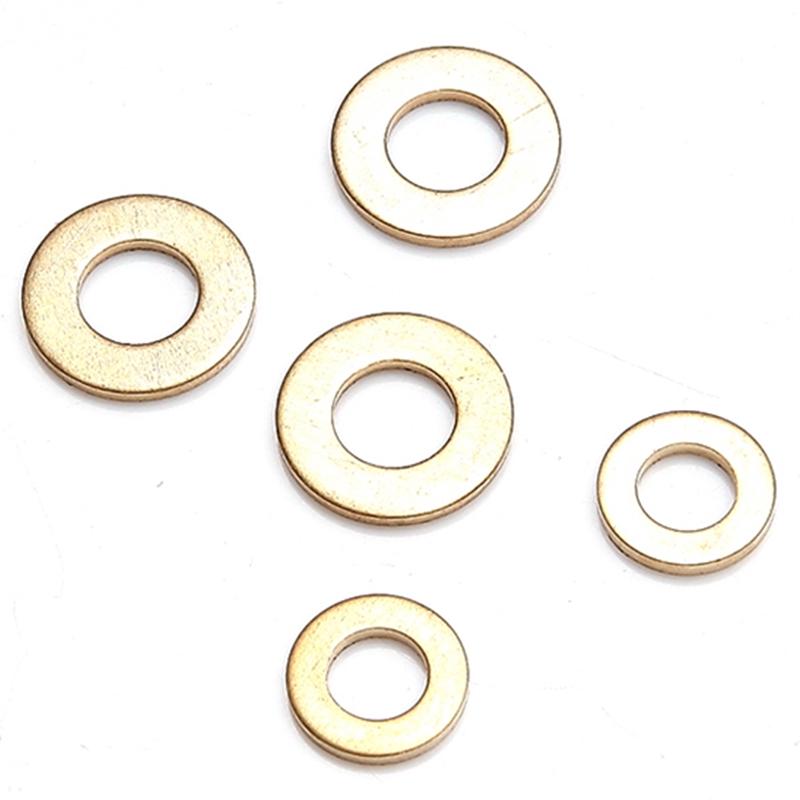 Thickened Brass Flat Washer: Copper Screw & Metal Round In Sizes M2-M24