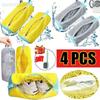 1/4PCS Washing Shoes Bag Protector Fluffy Fibers Polyester Washing Shoes Machine Friendly Laundry Bag Drying Bags