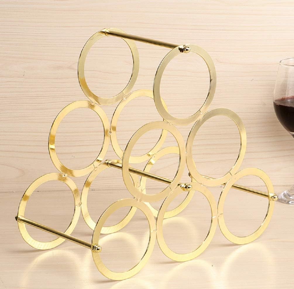 Adega Anberotta, Porta-Vinho, Suporta 6 Garrafas de Vinho ou Champanhe, Caixa de Armazenamento, Suporte, Decoração de Interior, N-W60