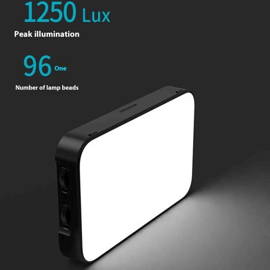 LED Fill Light with Adjustable Bracket Super Bright Compact Portable Rechargeable Clip Fill Light Selfie Light with Soft Diffuser