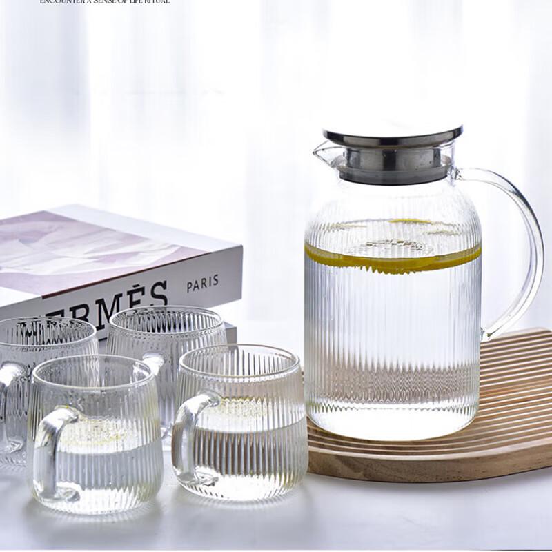 Lu Feng Lai 1.5L Nordic Glass Cold Water Kettle & Tea Set