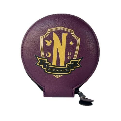 Wednesday Nevermore Logo Coin Purse