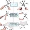 Portable Folding Campfire Stand, Stainless, Suitable For Outdoor Camping Barbecue