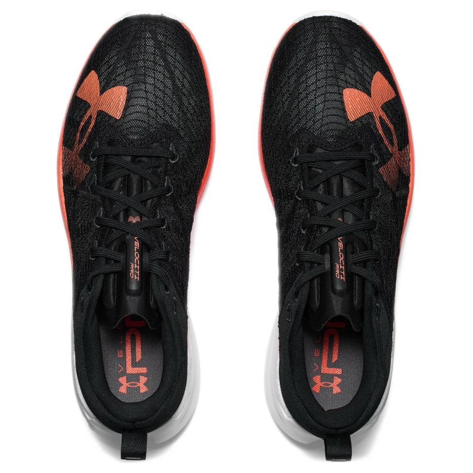 Under Armour Unisex Velociti Pro Running Shoes Black White Capri 3027560-004