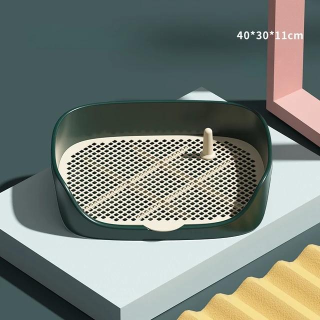 

Туалет для приучения питомцев для маленьких собак кошек портативный туалет для дрессировки собак лоток держатель пеленок для щенков товары для питомцев комнатный собачий туалет 40x30x11cm зелёный