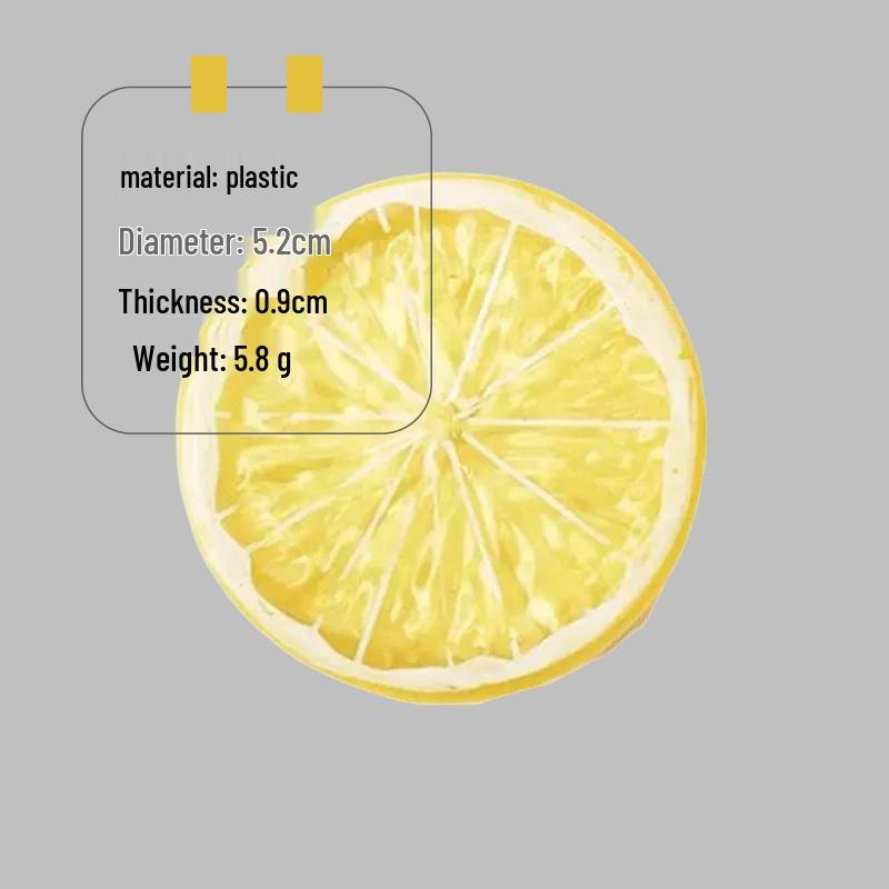 Lemon Slice Simulation Fake Fruit Model for Photography and Home Decoration