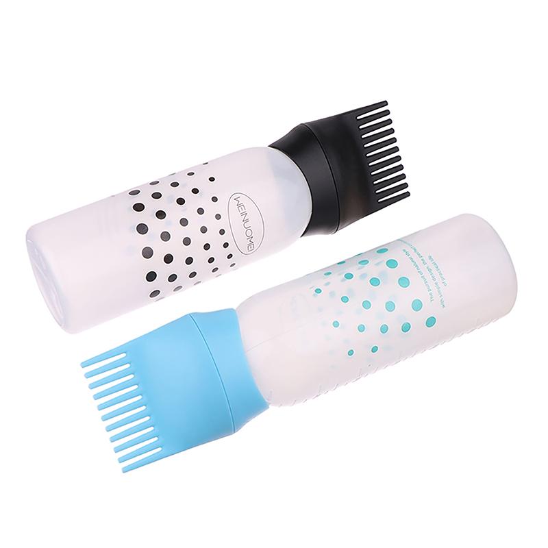 170Ml Hair Oil Applicator Bottle Hairdressing Shampoo Bottle Hair Dye Refillable Bottle Hair Coloring Hairdressing Styling Tools