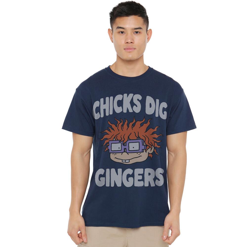 Rugrats Chicks Dig Gingers T-Shirt S-2XL Navy S