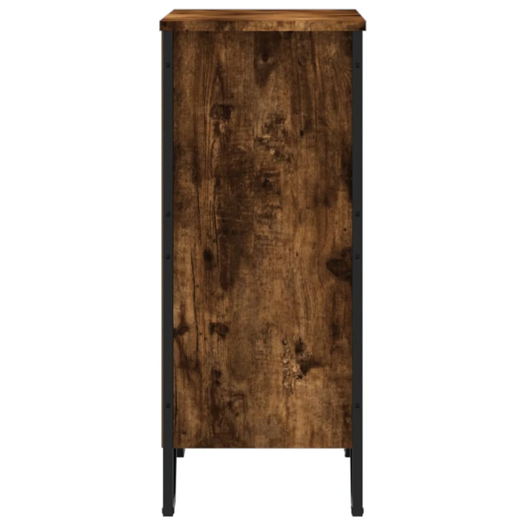 Vidaxl Regał, Przydymiony Dąb, 80X31X74,5 Cm, Materiał Drewnopochodny
