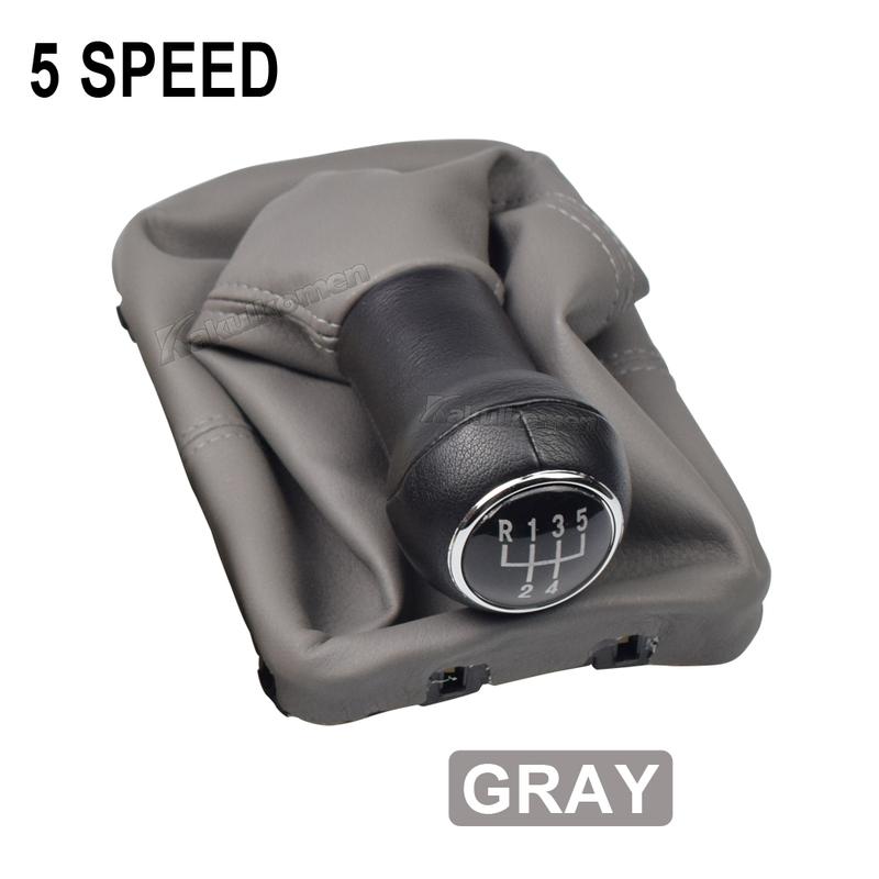 Für VW Käfer 1998 1999 2000 2001 2002 2003 2004 2005 2006 2007 2008 2009 2010 Neuer 5-Gang-Schalthebel Schaltknauf Ledermanschette