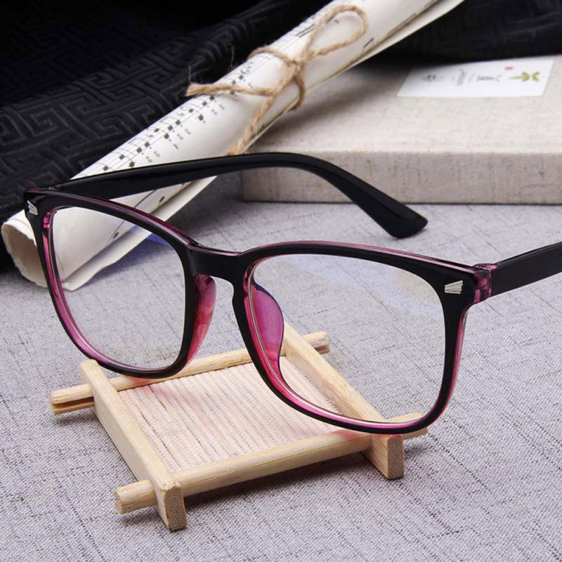 Unisex College Stylish Square Non-Prescription Eyeglasses Glasses Clear Lens Full Frame Eyewear For Boys Girls Students