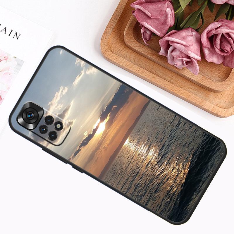 Summer Beach Sunset On Sea Case For Xiaomi Redmi 12C 10C 9A 9C 9T Redmi Note 12 Pro 8 9 10 11 Pro 11S 10S 12S Cover