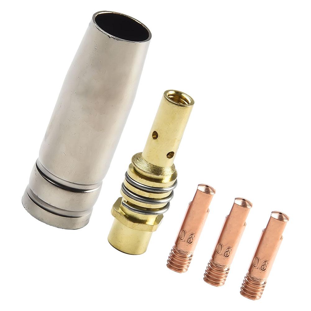 1 Set Welding Nozzle MIG Contact Tip Consumables MIG Welding MB15 15AK Contact Tip 0.6/0.8/0.9/1.0/1.2mm