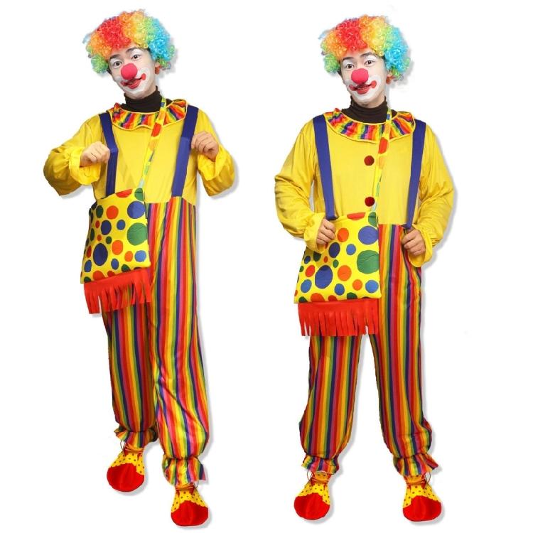 Clown Costume Accessories Set Clown Costume Set Clown Clothes Clown Bag for Halloween Cosplay Party Carnivals
