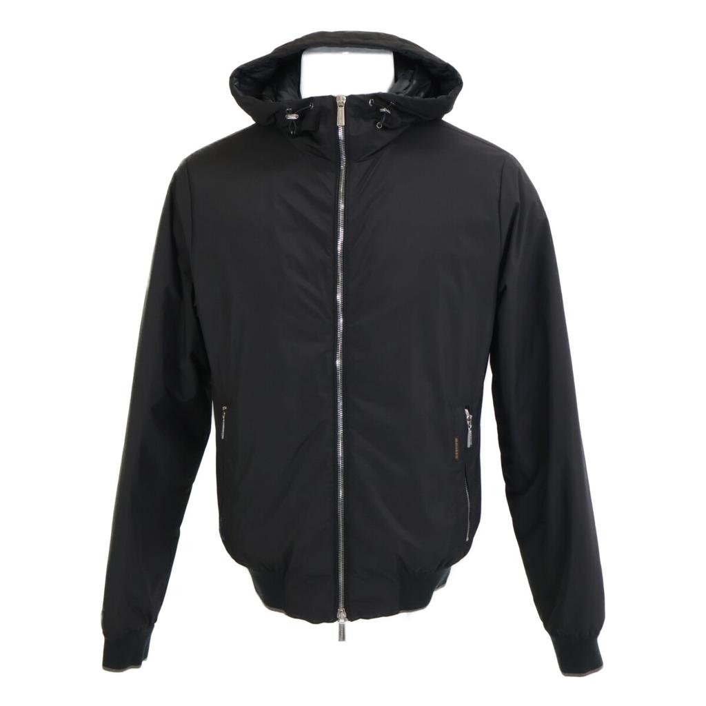 MOORER Excellent Condition ONIRO-STP Technical Fabric ACQUA PROOF Bhutan Quilted Goose Down Hoodie Jacket 48 blackUsed