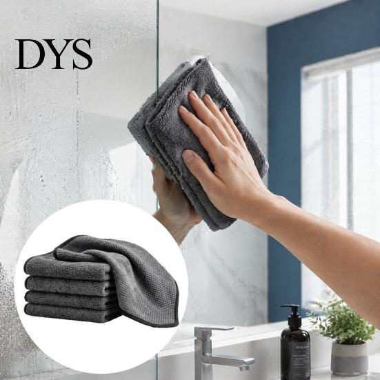 Eco Friendly Water Only Cleaning Wipes 5PCS Cloth, Thickened Reusable Microfiber Lint-Free Excellent Professional Grade Grease Removal Rags Absorption
