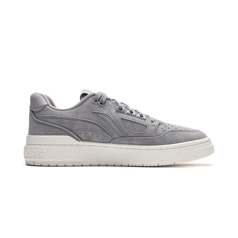 Li Ning Badfive Slip Resistant Abrasion Resistant Low top Skateboard Shoes Men's Gray ABCU025-2