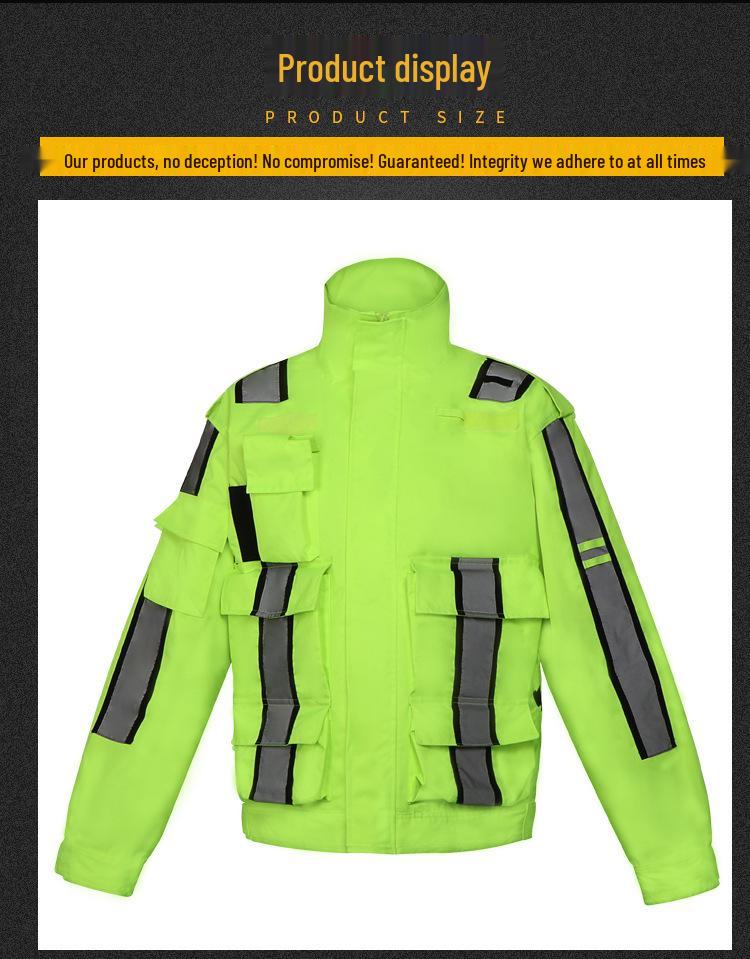 Verdickter Reflektierender Regenmantel und Regenhose für Radfahren & Outdoor-Einsatz