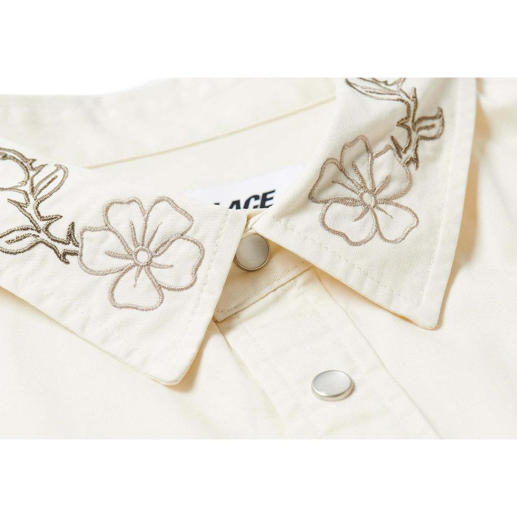 Palace Flexus Shirt Soft White Unisex Tops P26SHT009