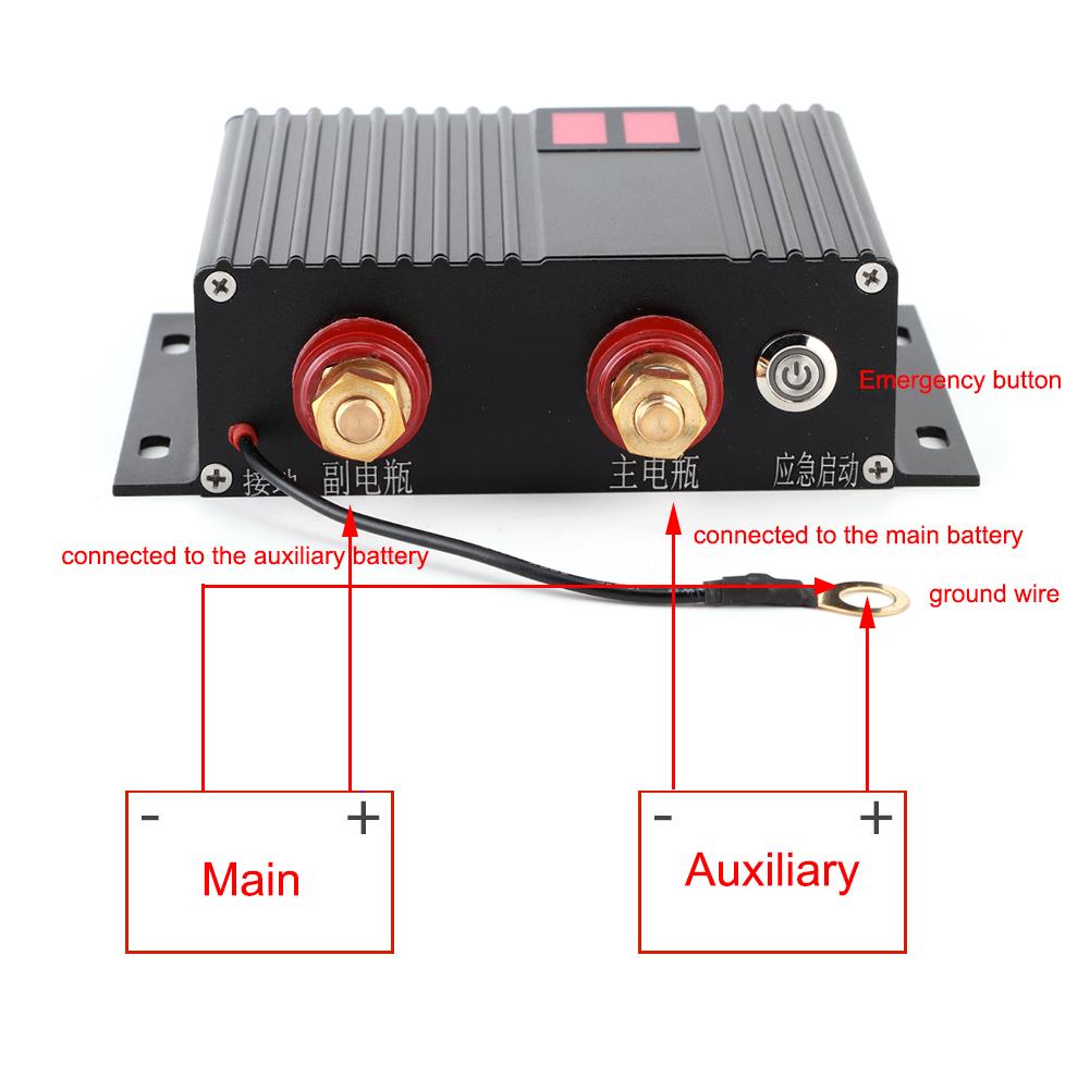 12V-24V 150A Automotive Dual Batteries Isolator Power Battery Protector with LED Indicator for Car R