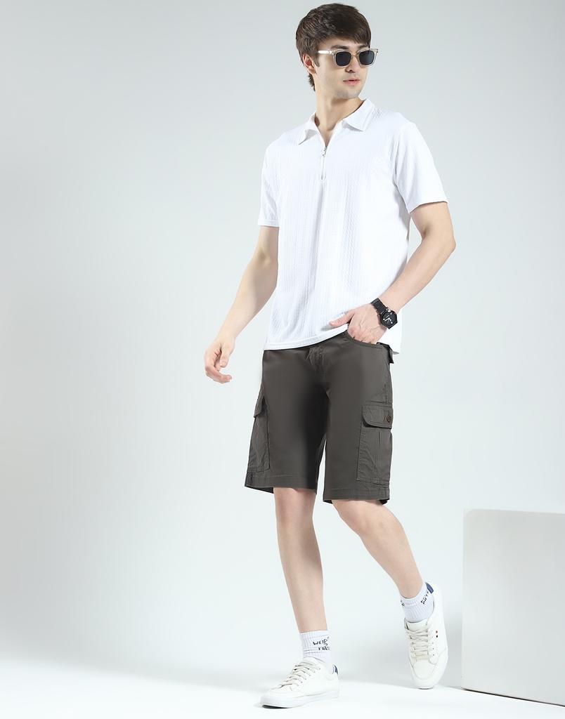 Monte Carlo Men's Solid Regular Fit Short