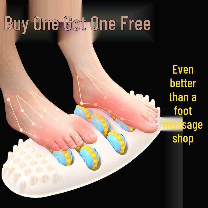 Foot Sole Massager: Pedal-Operated Acupoint Kneading and Rolling Device